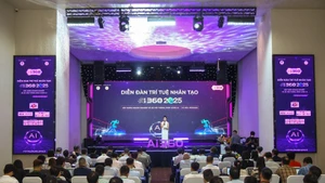 Panorama de la inauguración del Foro de Inteligencia Artificial de Vietnam – AI360. (Hanói, 9 de octubre de 2025). (Foto: VNA)
