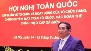 El primer ministro de Vietnam, Pham Minh Chinh, en el evento. (Foto: VNA)