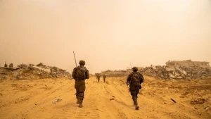 Soldados israelíes desplegados en la Franja de Gaza. (Foto: Xinhua)