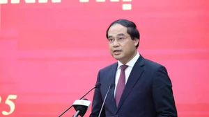 El secretario del Comité partidista de Thai Nguyen, Trinh Xuan Truong (Foto: VNA)