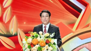El presidente de Vietnam, Luong Cuong, interviene en la cita. (Foto: Nhan Dan)