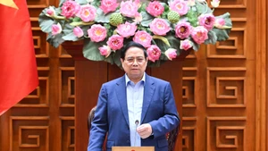 El primer ministro de Vietnam, Pham Minh Chinh, habla en el evento (Foto: Nhan Dan)