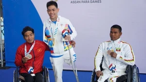 El atleta Do Thanh Hai ganó su segunda medalla de plata en los 200 m libres masculinos. (Foto: VNA)
