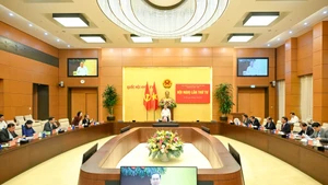 Panorama de la reunión. (Foto: Nhan Dan)