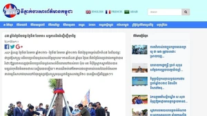 Agencia camboyana destaca victoria histórica como símbolo de solidaridad con Vietnam (Foto: VNA)