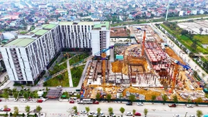El proyecto piloto de viviendas sociales en el barrio de Thanh Sen, la provincia de Ha Tinh. (Foto: VNA)