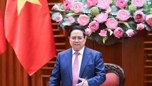 El primer ministro de Vietnam, Pham Minh Chinh, habla en el evento (Foto: Nhan Dan)