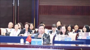 El viceministro vietnamita de Ciencia y Tecnología, Bui Hoang Phuong, en el evento. (Foto: VNA)