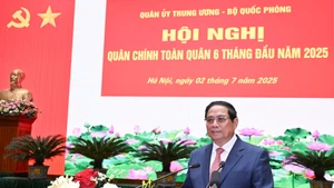 El primer ministro Pham Minh Chinh habla en la cita (Foto: Nhan Dan)