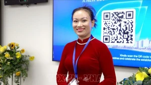 Nguyen Thi Thuy, una vietnamita que vive y trabaja en la ciudad de Ramat Gan, Israel. (Foto: VNA)