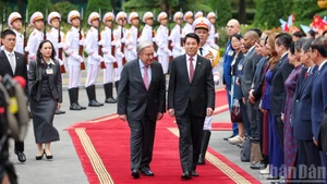 [Foto] Presidente vietnamita preside ceremonia de bienvenida al secretario general de la ONU