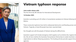 El Gobierno de Australia anunció la entrega de hasta 3 millones de dólares australianos en asistencia humanitaria para Vietnam, en respuesta a los graves daños causados por los tifones Bualoi y Matmo (Foto: Captura de pantalla)