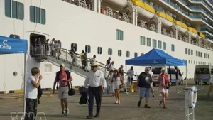Los turistas del crucero empiezan su paseo por Ciudad Ho Chi Minh (Foto: sggp.org.vn)