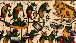 [Vídeo] Pinturas de Hang Trong, un legado de la pintura folclórica de Hanói