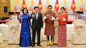 [Foto] Presidente vietnamita ofrece banquete en honor al rey de Bután
