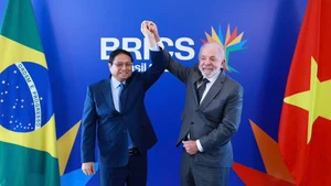 [Foto] Premier vietnamita se réune con presidente de Brasil