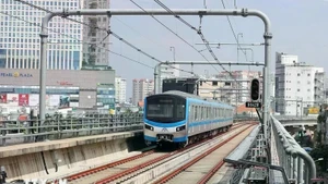 Tren que circula por la línea de metro Ben Thanh-Suoi Tien. (Foto: VNA)