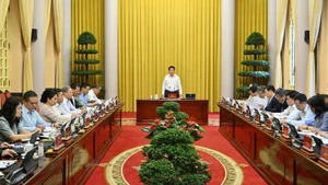 El presidente de Vietnam, Luong Cuong, habla en la cita (Foto: Nhan Dan)