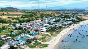Área planificada para la construcción de la central nuclear Ninh Thuan 1. (Foto: VNA)