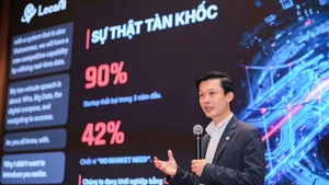 El presidente de LocaAI, Vu Ngoc Quyet, en el evento. (Foto: VNA)