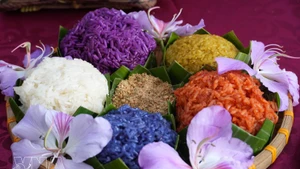 Un plato de arroz glutinoso vietnamita (Foto: VNA)