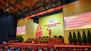 En la sesión inaugural del XIV Congreso Nacional del Partido Comunista de Vietnam (Foto: Nhan Dan)