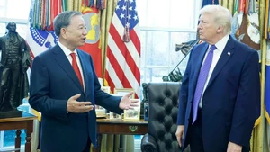 [Foto] Líder partidista de Vietnam se reúne con el presidente estadounidense Donald Trump