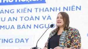 Kendra Rinas, jefa de misión de la OIM en Vietnam (Fuente: VNA)