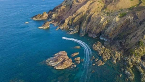 Las aguas cristalinas de Eo Gio, en Quy Nhon. (Foto: VNA)