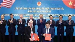 [Foto] Secretario general del PCV presencia la firma de acuerdos Vietnam–EE.UU.