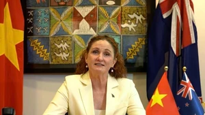 La embajadora de Nueva Zelanda en Hanói, Caroline Beresford (Fuente: VNA) 