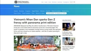 Suplemento del periódico Nhan Dan presentado por WAN-IFRA.