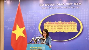 La portavoz del Ministerio de Relaciones Exteriores de Vietnam, Pham Thu Hang. (Fuente: VNA)
