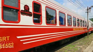 Un vagón de tren de Vietnam diseñado al estilo de Indochina. (Foto: VNA)