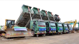 Inicio de la construcción del proyecto del Parque Industrial Vietnam-Singapur en Thai Binh. (Foto: VNA)