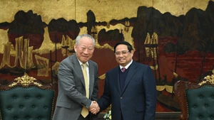 [Foto] Premier vietnamita se reúne con ejecutivo de China Pacific Construction Group