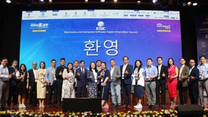 Representantes de la delegación vietnamita. (Foto: VNA)