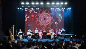 Espectáculos vietnamitas en el evento. (Foto: VNA)