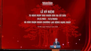 Escena de la ceremonia. (Foto: Nhan Dan)