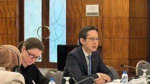 El embajador Do Hung Viet, jefe de la misión permanente de Vietnam ante las Naciones Unidas, en el evento. (Foto: VNA)