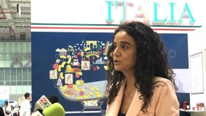 Ilaria Piccinni, directora de la Oficina Representativa del Comercio de Italia en Vietnam, en la entrevista. (Foto: VNA)