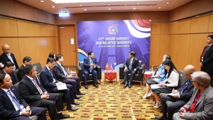 El primer ministro de Vietnam, Pham Minh Chinh, se reúne con el presidente de Filipinas, Ferdinand R. Marcos Jr. (Foto: VNA)