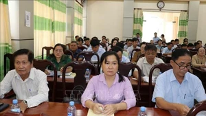 Escena de la segunda conferencia consultiva en la provincia de Dong Thap. (Foto: VNA)