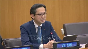 El embajador Do Hung Viet, jefe de la misión permanente de Vietnam ante la Organización de las Naciones Unidas y presidente designado de la Conferencia de Examen del TNP. (Foto: VNA)