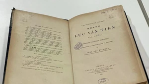 Una obra impresa en “quoc ngu”, datada de 1883. (Foto: VNA)