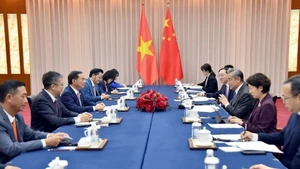 Vista de una reunión entre el Ministerio de Relaciones Exteriores de Vietnam y su similar chino. (Foto: VNA)