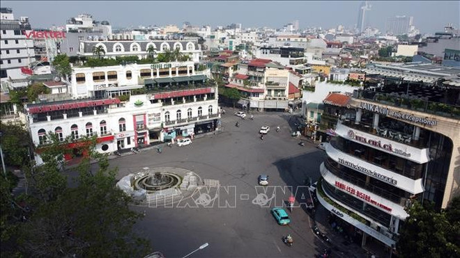 Área de la plaza Dong Kinh Nghia Thuc en la actualidad. (Fuente: VNA) Área de la plaza Dong Kinh Nghia Thuc en la actualidad. (Fuente: VNA)