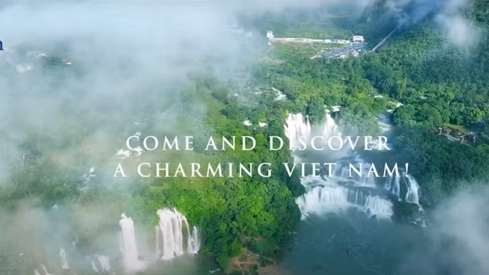 Imágenes que promocionan Vietnam como destino turístico en CNN a finales de 2024. (Foto: TITC)