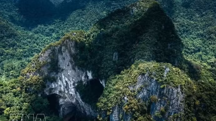 Phong Nha-Ke Bang, un tesoro biológico en la cordillera de Truong Son. (Foto: VNA)