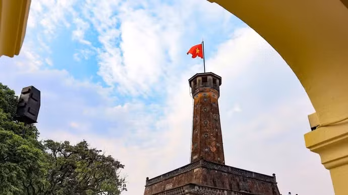 El torre de la bandera de Hanói. (Foto: VNA)